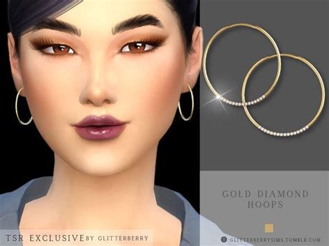 sims 4 diamond hoop earrings